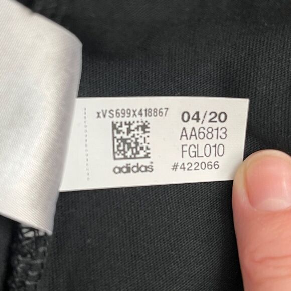 Adidas Black Short Sleeve Tee size M 10-12 - Picture 5 of 5